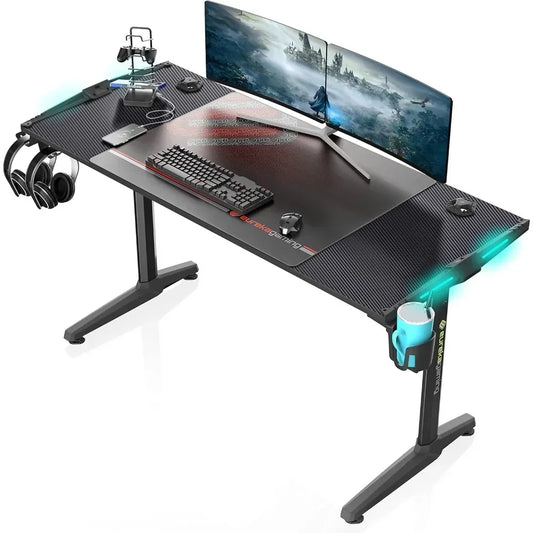 55 Inch RGB LED Gaming Desk